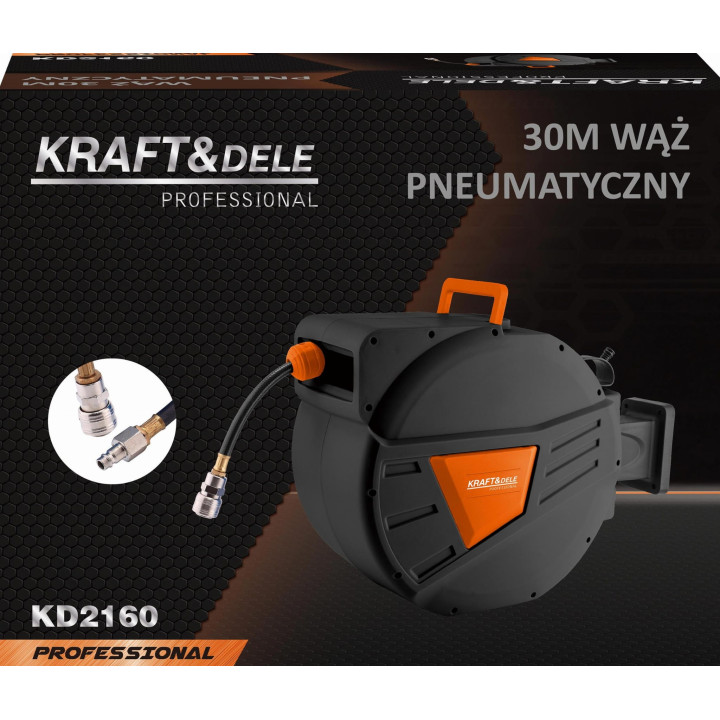 Wąż pneumatyczny zwijany 30m+2m 1/4" KD2160