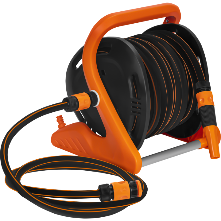 STOJAK Z WĘŻEM OGRODOWYM 20M+2M 1/2" KD2156