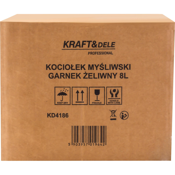 Kociołek myśliwski / Garnek żeliwny 8L KD4186