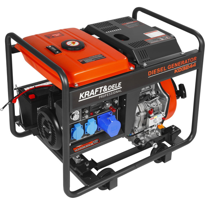 Agregat Prądotwórczy 7kW Diesel 230V 32A KD3244