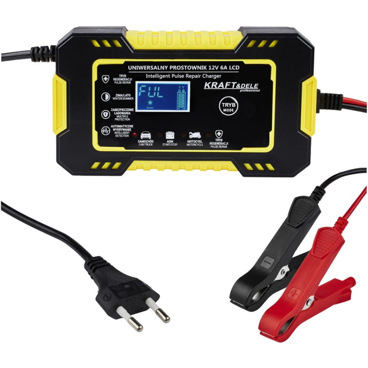 Prostownik uniwersalny 12V 6A KD1290