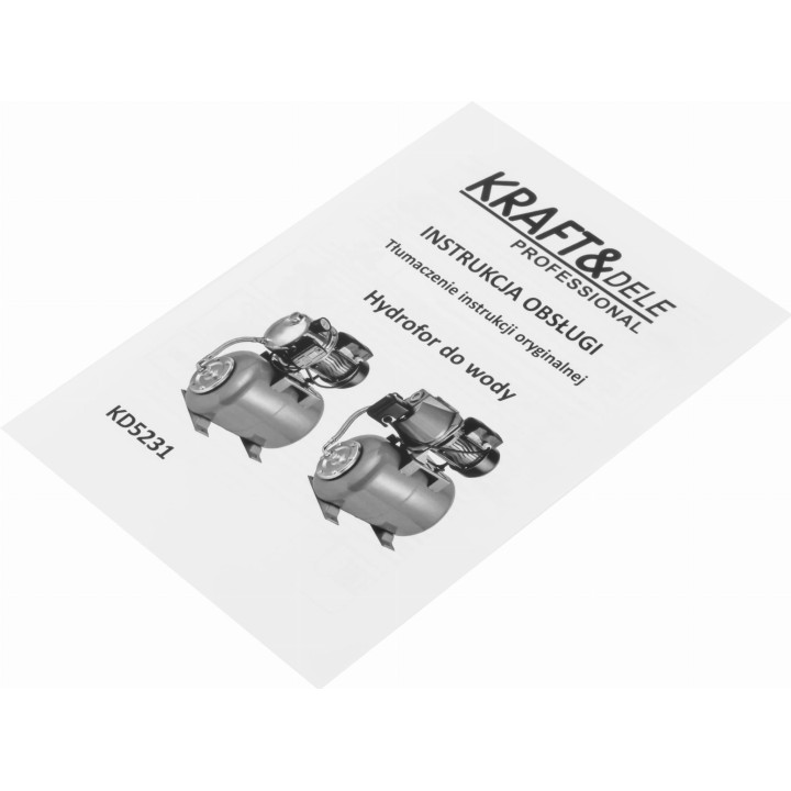 Hydrofor elektryczny do wody 24L 1300W 6000L/h KD5231