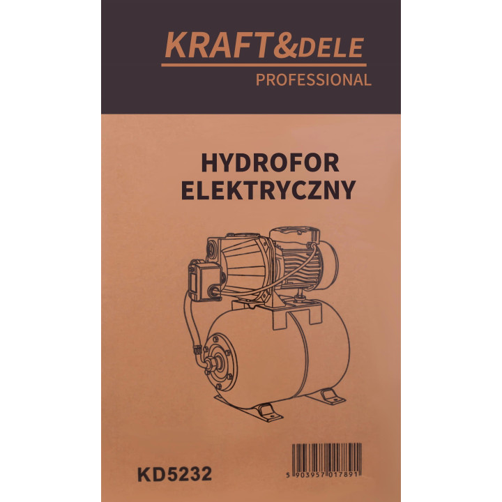 Hydrofor elektryczny 1200W 3600L/h KD5232