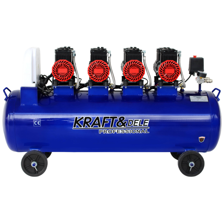 KOMPRESOR BEZOLEJOWY NIEBIESKI 120L 4 TŁOKI 230V 7kW KD4095