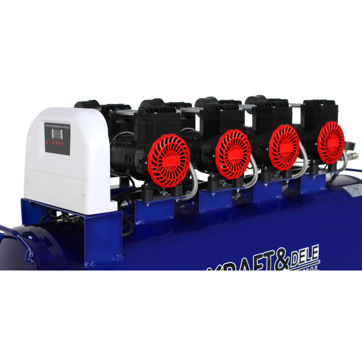 KOMPRESOR BEZOLEJOWY NIEBIESKI 120L 4 TŁOKI 230V 7kW KD4095