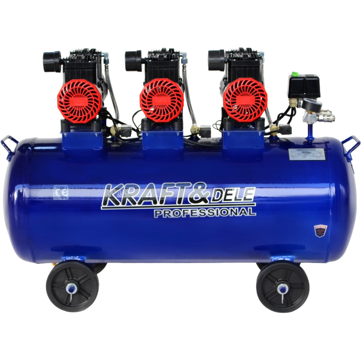 KOMPRESOR BEZOLEJOWY 100L 6000W 660L/MIN NIEBIESKI KD4094
