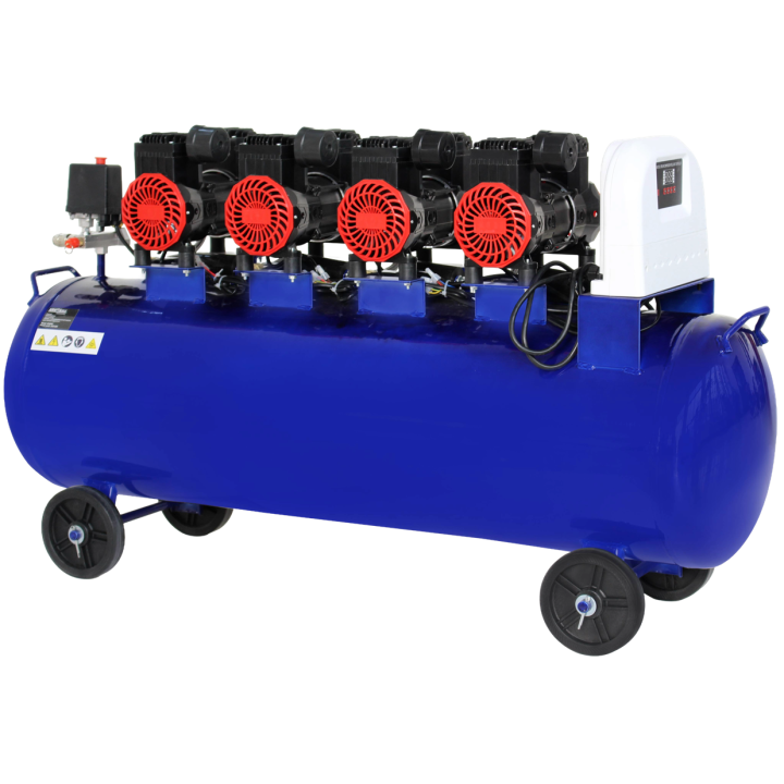 KOMPRESOR BEZOLEJOWY NIEBIESKI 120L 4 TŁOKI 230V 7kW KD4095