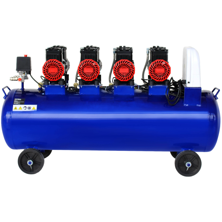 KOMPRESOR BEZOLEJOWY NIEBIESKI 120L 4 TŁOKI 230V 7kW KD4095