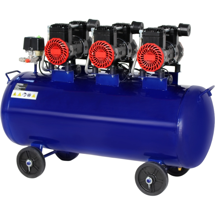 KOMPRESOR BEZOLEJOWY 100L 6000W 660L/MIN NIEBIESKI KD4094
