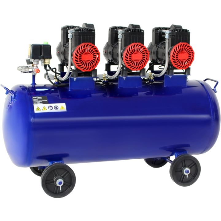 KOMPRESOR BEZOLEJOWY 100L 6000W 660L/MIN NIEBIESKI KD4094