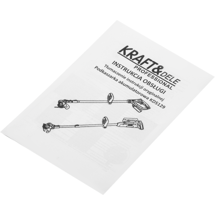 Podkaszarka akumulatorowa 21V 2Ah x 2szt 1000W 11000rpm KD5129