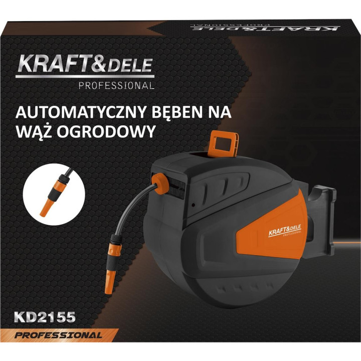 WĄŻ OGRODOWY ZWIJANY 40M+2M 1/2" KD2155