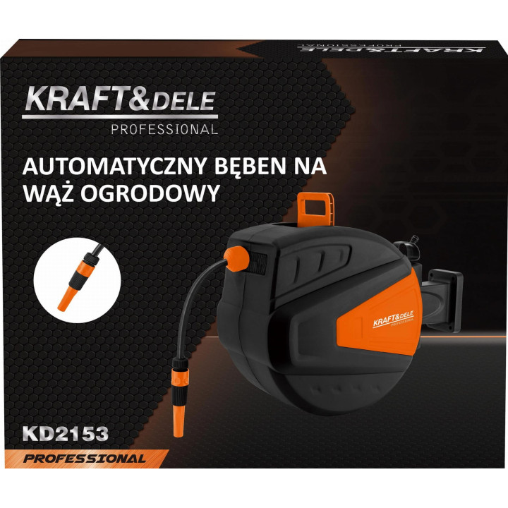 WĄŻ OGRODOWY ZWIJANY 30M+2M 1/2" KD2153