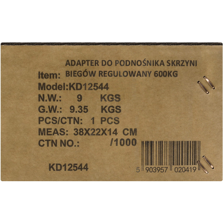 ADAPTER DO SKRZYNI BIEGÓW 600KG KD12544