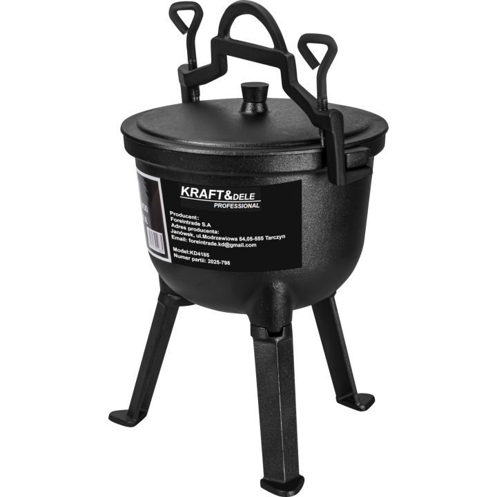 Kociołek myśliwski / Garnek żeliwny 4L KD4185