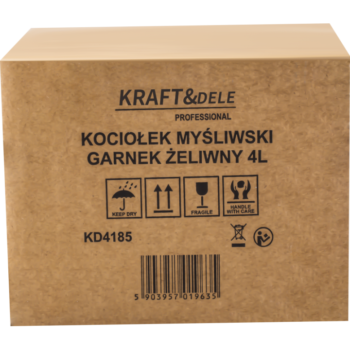 Kociołek myśliwski / Garnek żeliwny 4L KD4185