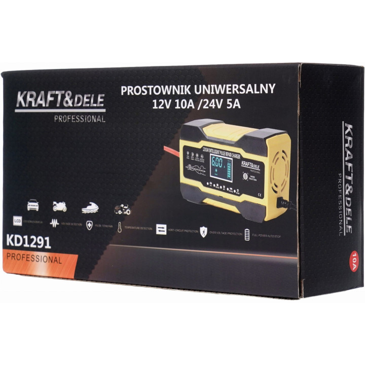 Prostownik uniwersalny 12/24V 10A KD1291