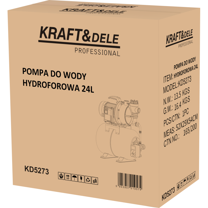 Pompa do wody hydroforowa 24L 1400W 4800L/h KD5273