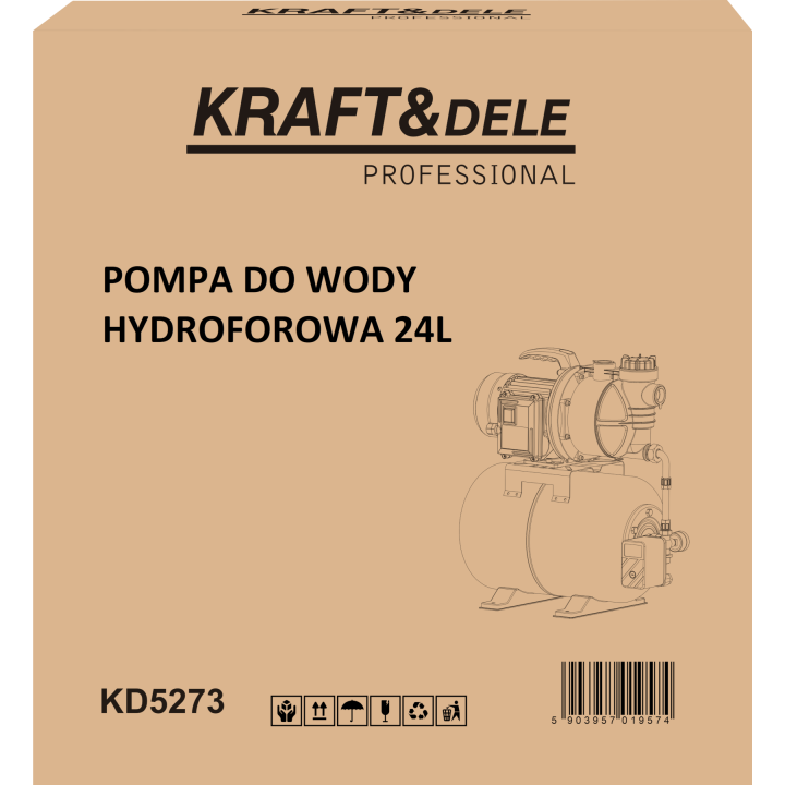 Pompa do wody hydroforowa 24L 1400W 4800L/h KD5273