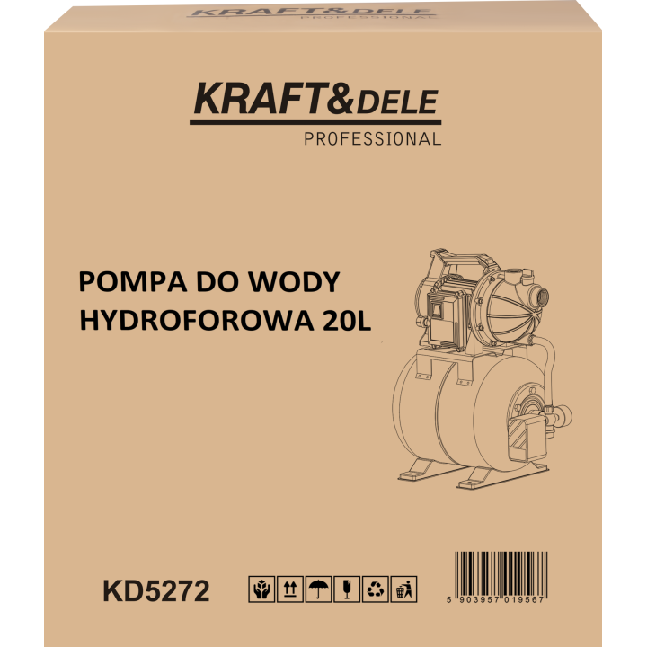 Pompa do wody hydroforowa 20L 1200W 3400L/h KD5272