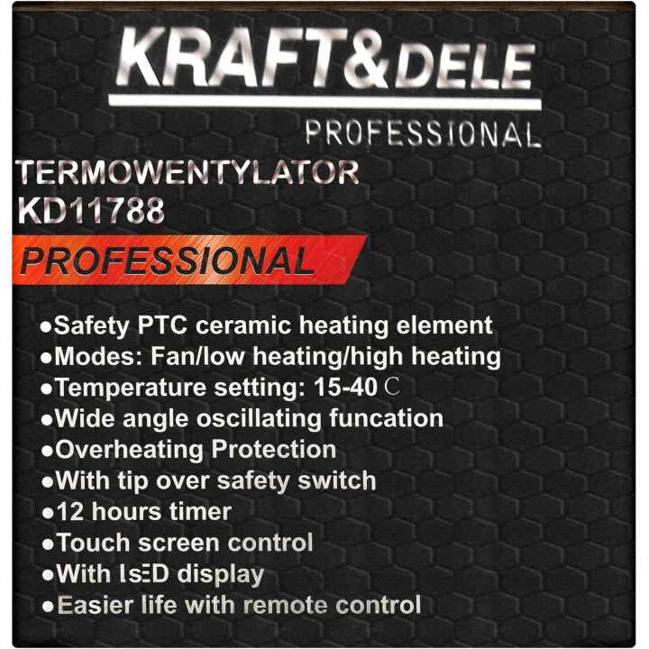 Termowentylator 2000W + pilot KD11788