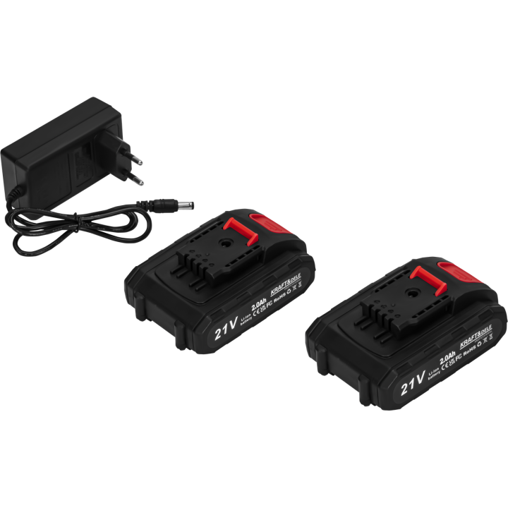 Sekator akumulatorowy 21V 2Ah x 2 szt + ładowarka KD5091