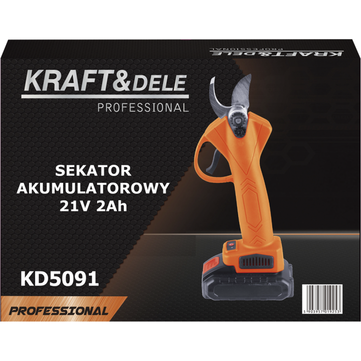 Sekator akumulatorowy 21V 2Ah x 2 szt + ładowarka KD5091