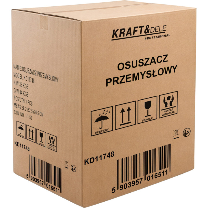 Osuszacz powietrza przemysłowy 70L/24h KD11748