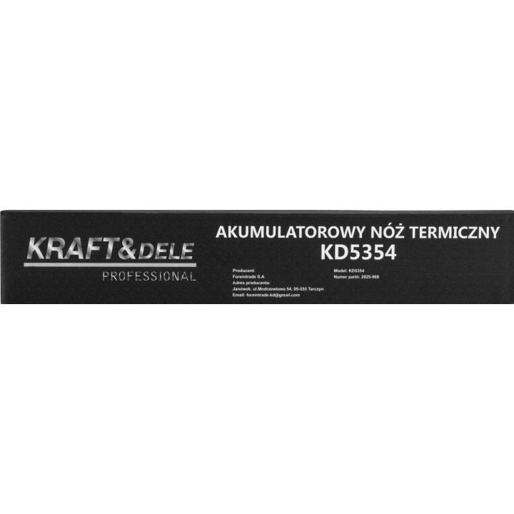 Bezprzewodowy nóż termiczny 3000mAh kD5354