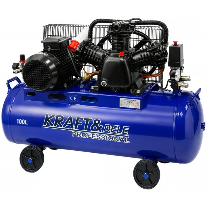 Kompresor olejowy 100L  4100W 650L/min KD4066