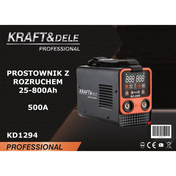 Prostownik z funkcją rozruchu 25-800Ah 60-500A KD1294