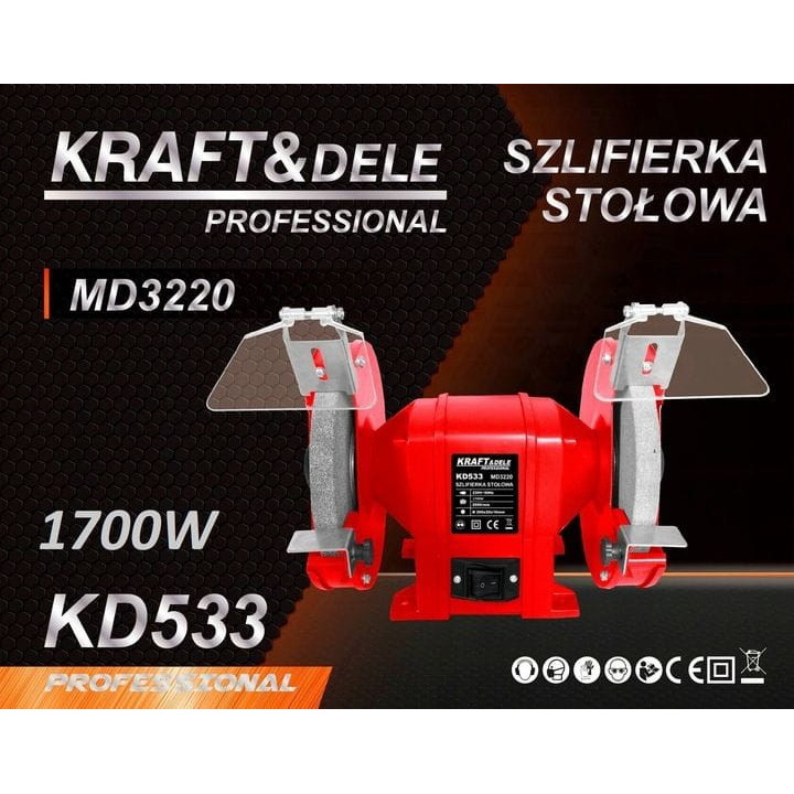 SZLIFIERKA STOŁOWA TARCZOWA KAMIENIOWA 200MM KD533
