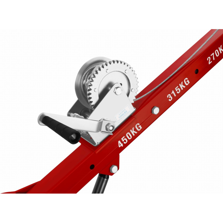 Żuraw HDS podnośnik z wciągarką 450KG KD12687