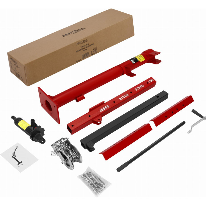 Żuraw HDS podnośnik z wciągarką 450KG KD12687