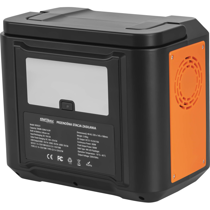 Przenośna stacja zasilania 296Wh / 14,8V KD5531