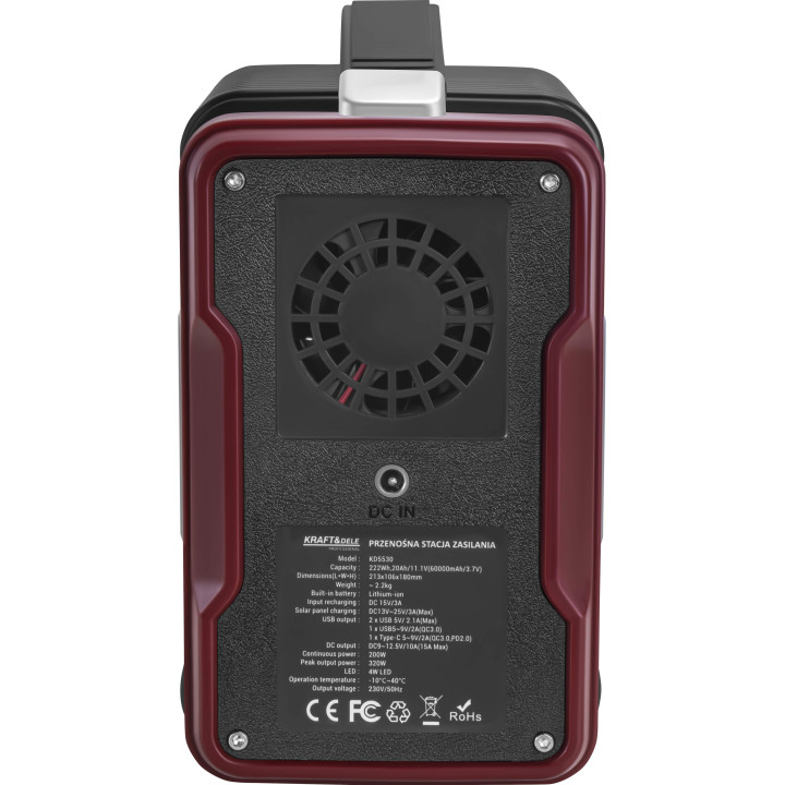 Przenośna stacja zasilania 222Wh / 11.1V KD5530