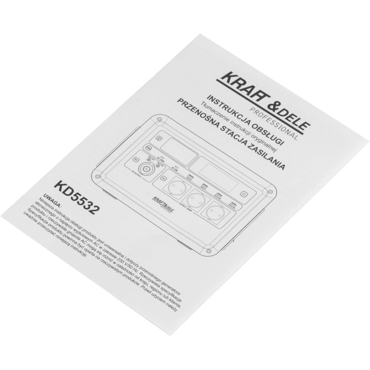 Przenośna stacja zasilania 1152Wh / 25.6V KD5532