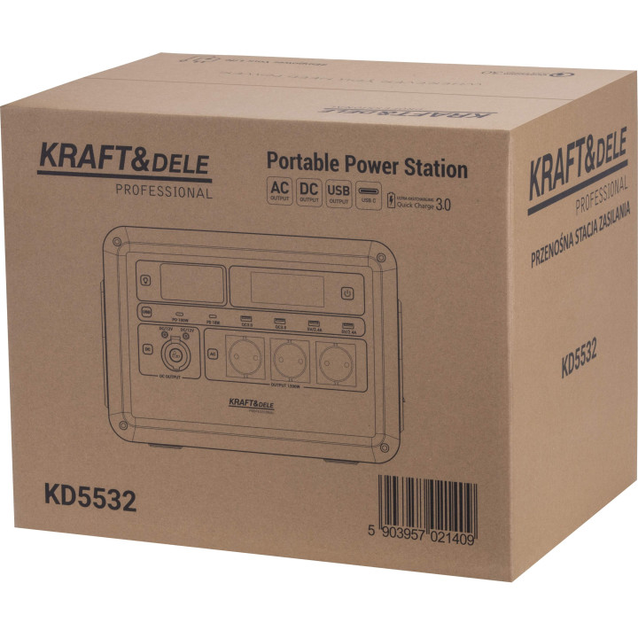 Przenośna stacja zasilania 1152Wh / 25.6V KD5532