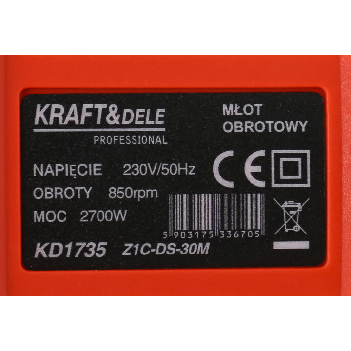 Młot udarowy 2700W 850rpm KD1735
