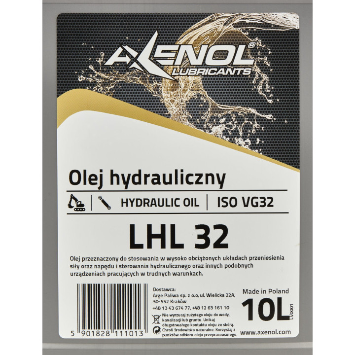 Olej hydrualiczny 10L LHL-32 nr3029