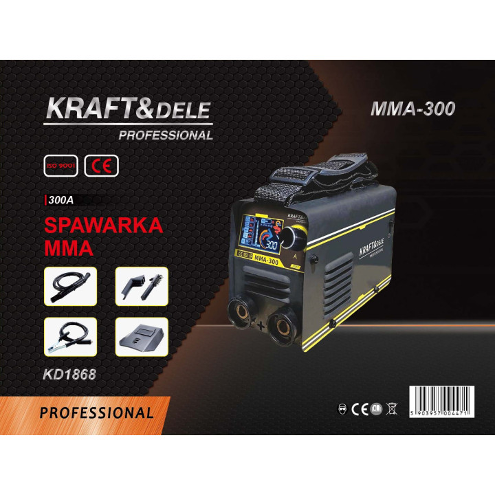 Spawarka inwertorowa MMA IGBT LCD 300A KD1868