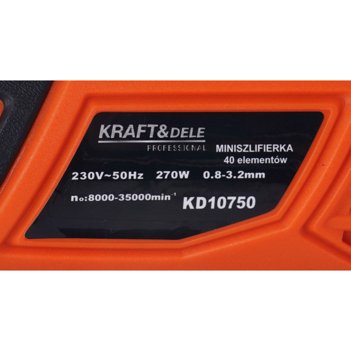 Mini szlifierka 270W + akcesoria 40el. KD10750