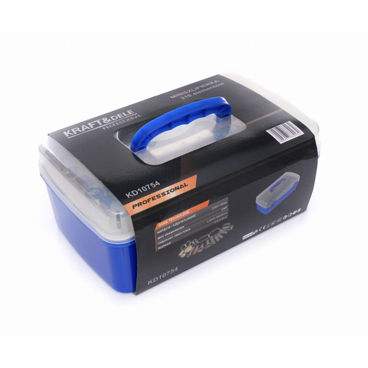 Mini szlifierka 270W + akcesoria 218el. KD10754