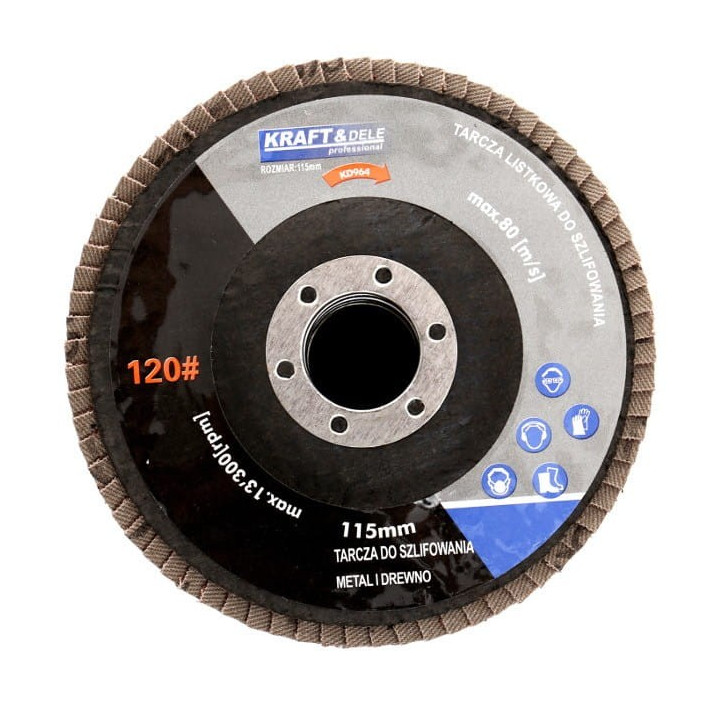 Tarcza listkowa 115mm P120 KD964