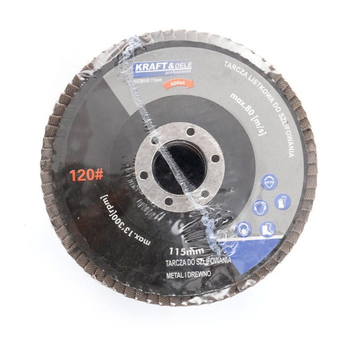 Tarcza listkowa 115mm P120 KD964