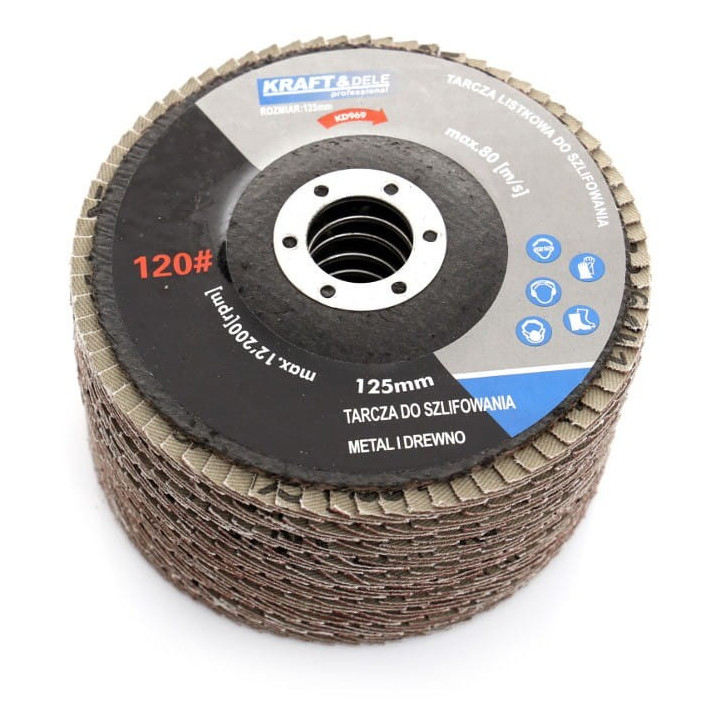 Tarcza listkowa 125mm P120 KD969