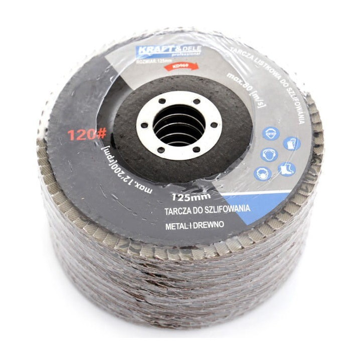 Tarcza listkowa 125mm P120 KD969