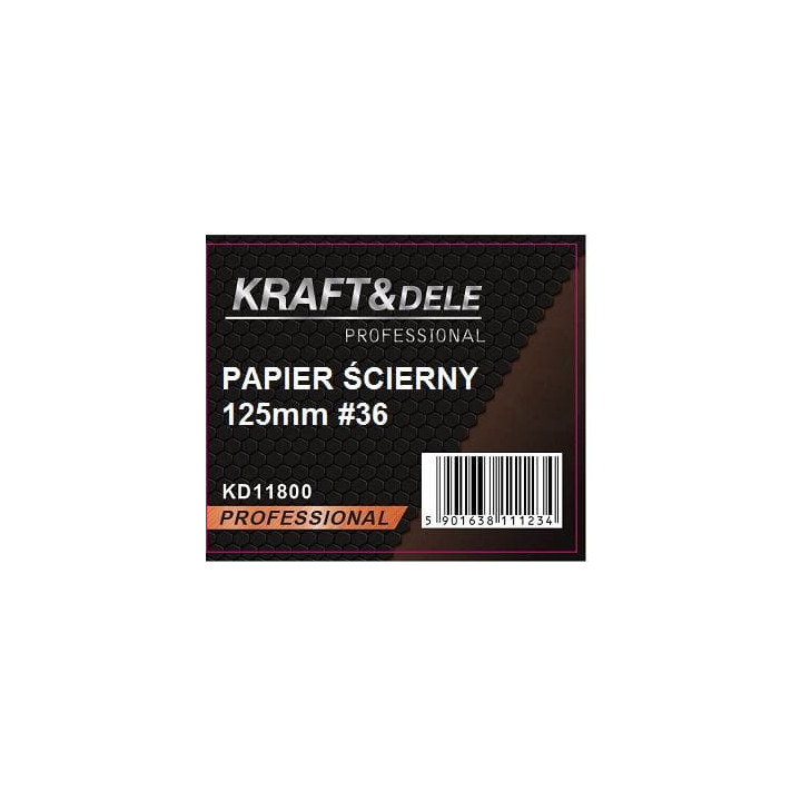Papier ścierny 50szt. krążek 125mm P36 na rzep KD11800