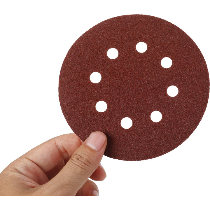 Papier ścierny krążek 125mm P100 na rzep 50szt. KD11810