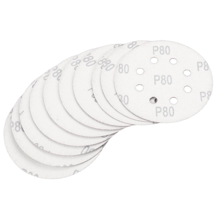 Papier ścierny 50szt. krążek 125mm P80 na rzep KD11809